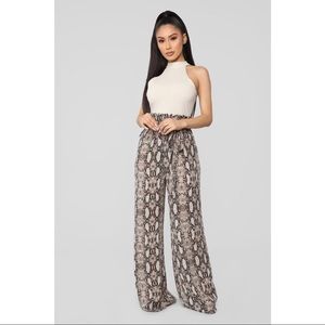 Fashion Nova Snake Jumpsuit